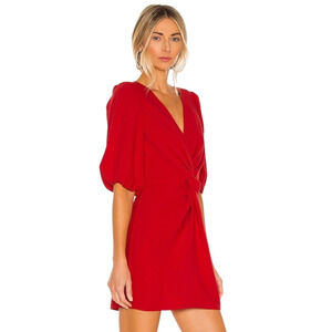 REVOLVE Amanda Uprichard Susannah Red  Mini Dress Sz Small